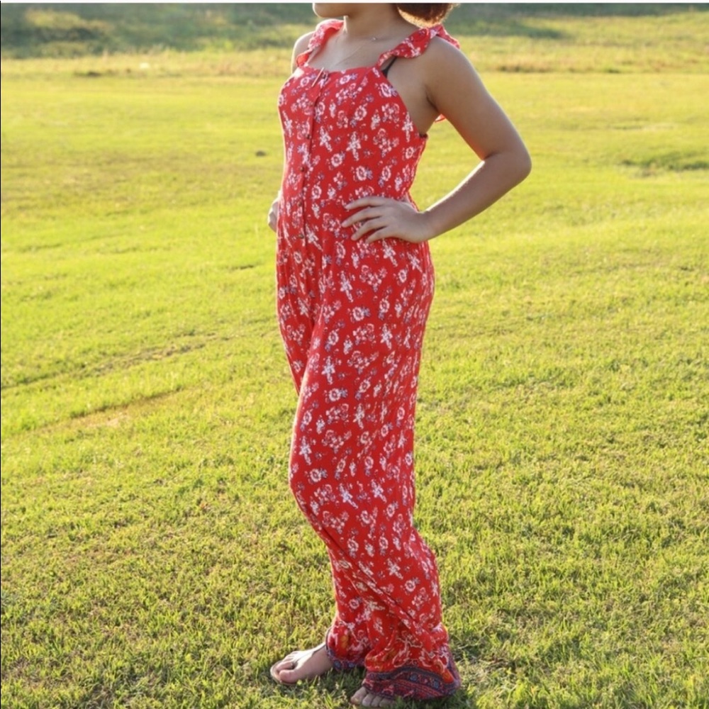 Red Jumpsuit- S